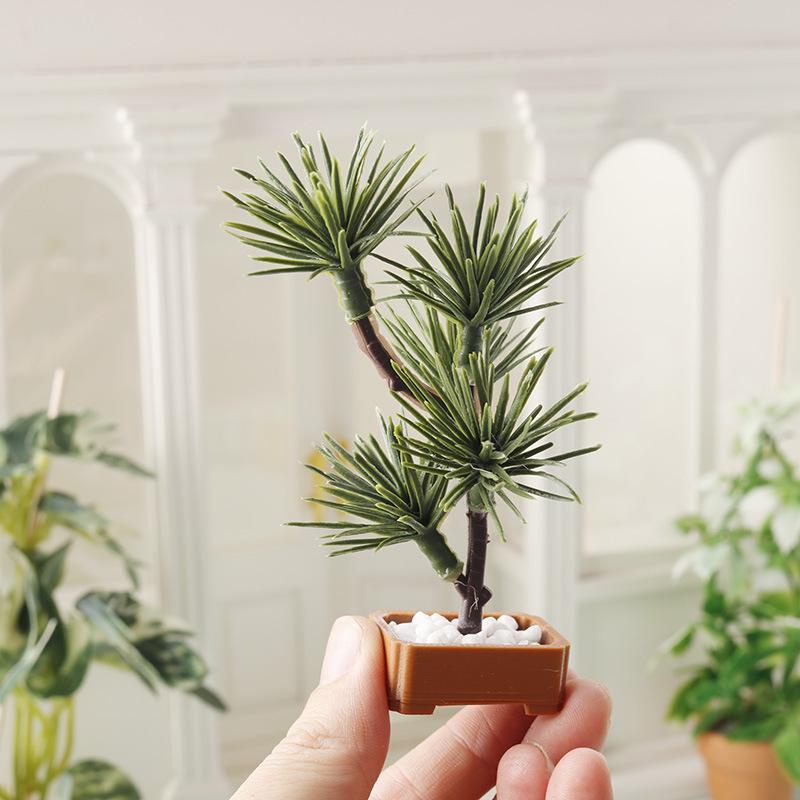 Bonsai Garden Decor - 1Pcs 1/12 Dollhouse Simulation Pine Tree