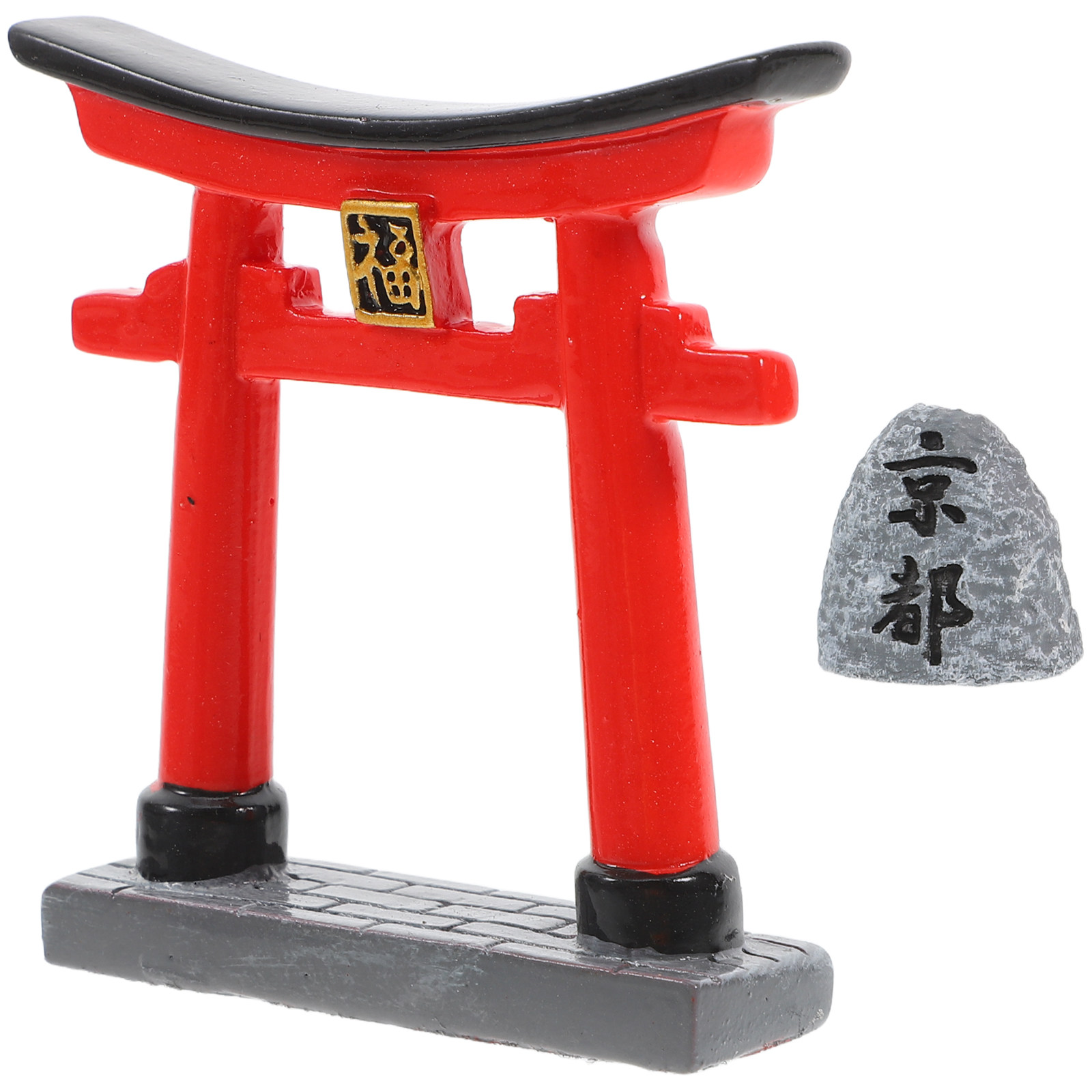 Japanese Garden Bonsai - Petite Kyoto Torii Gate Ornament for
