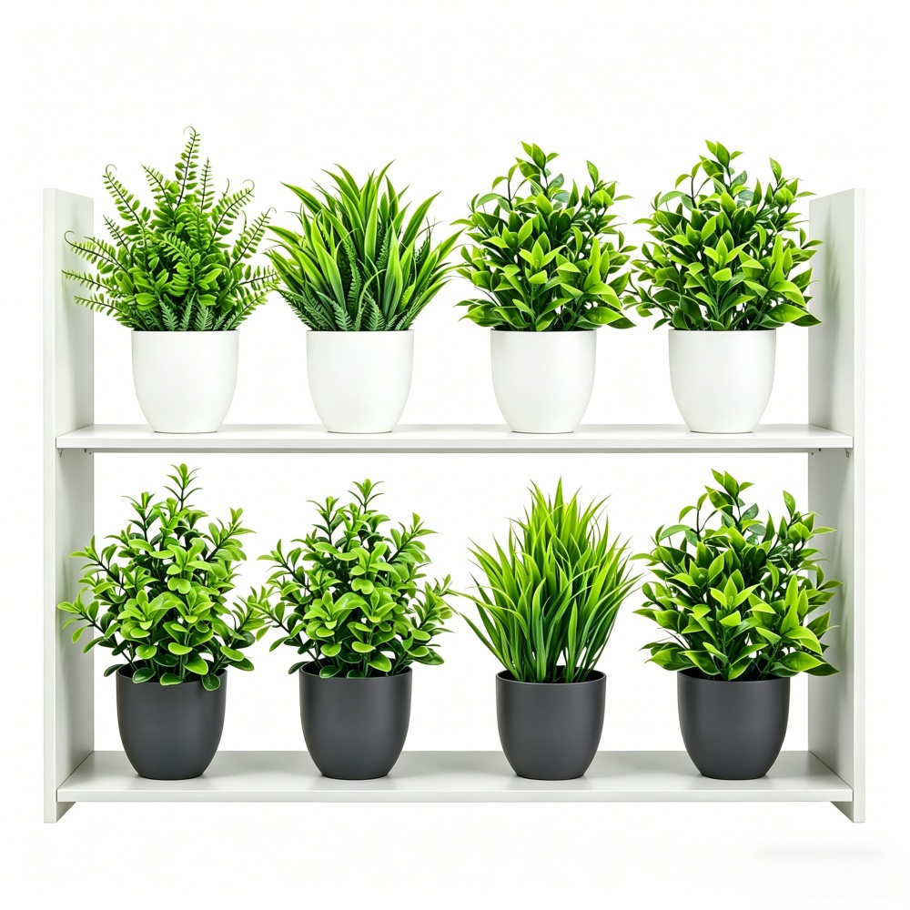 Bonsai Garden Home - 4pcs/set Mini Artificial Plants Potted Indoor