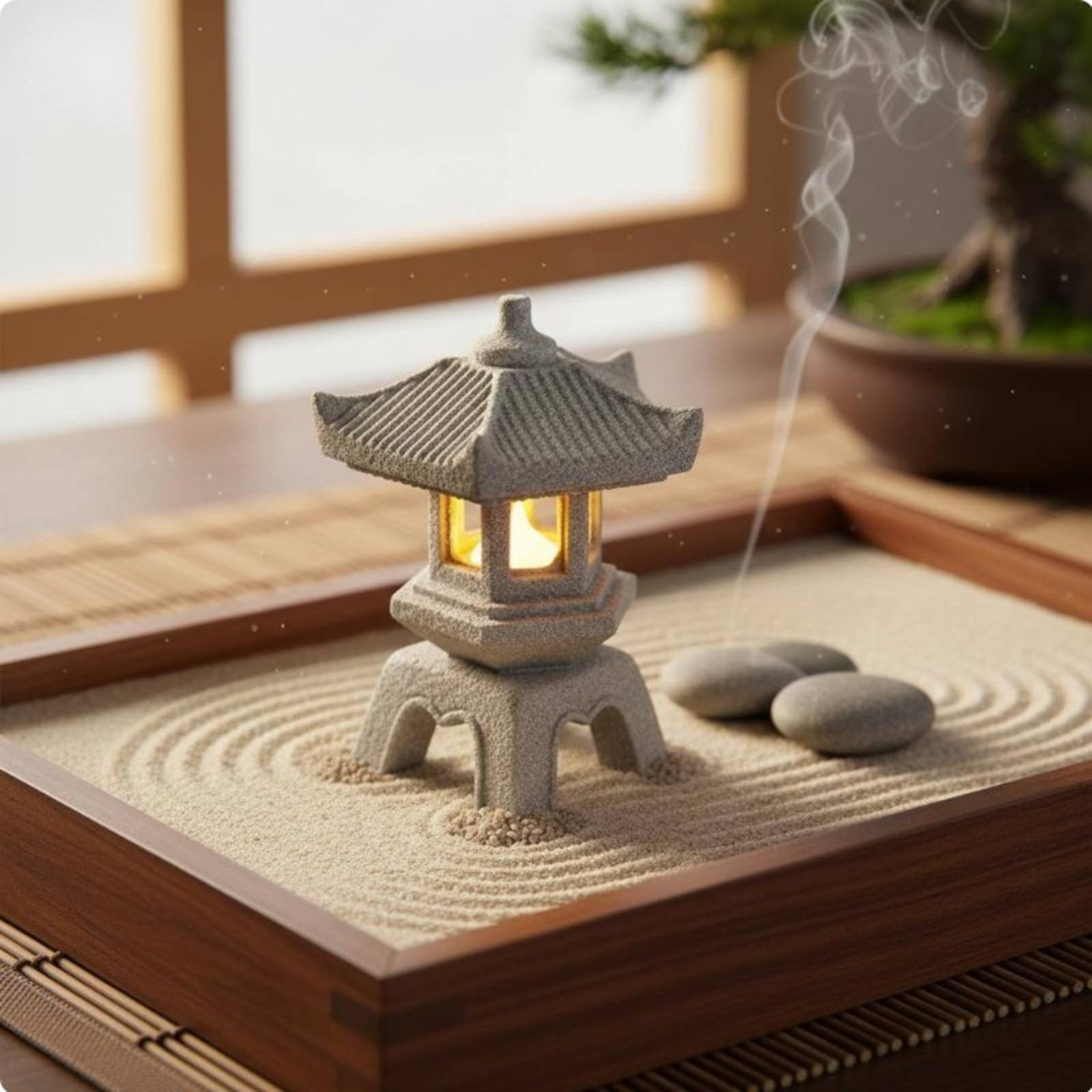 Miniature Stone Lantern Antiqu - Japanese Garden Bonsai review and price