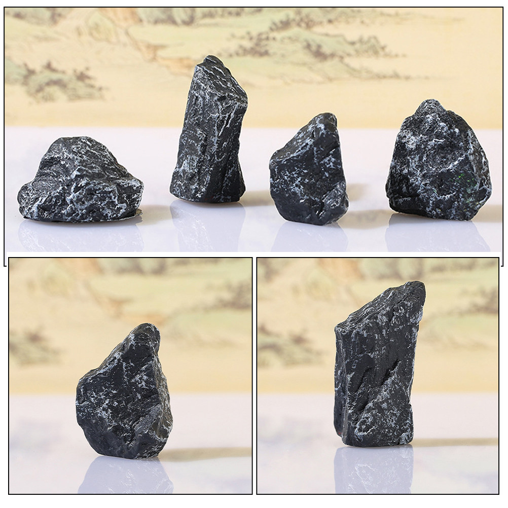 4Pcs Micro Landscape Rockery A - Bonsai Garden Indoor review and price