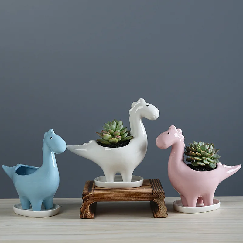 Ceramic Cartoon Dinosaur Plant - Japanese Garden Bonsai review and price