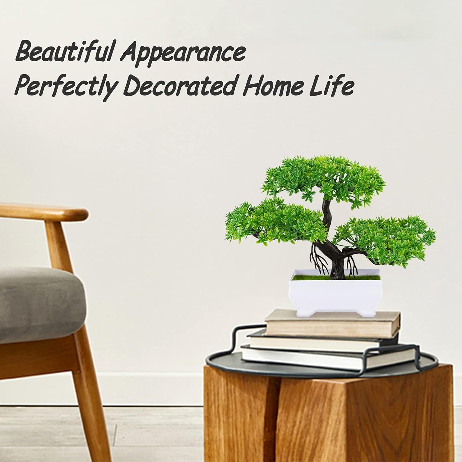 1Pcs Green Artificial Plants B - Bonsai Garden Home review and price
