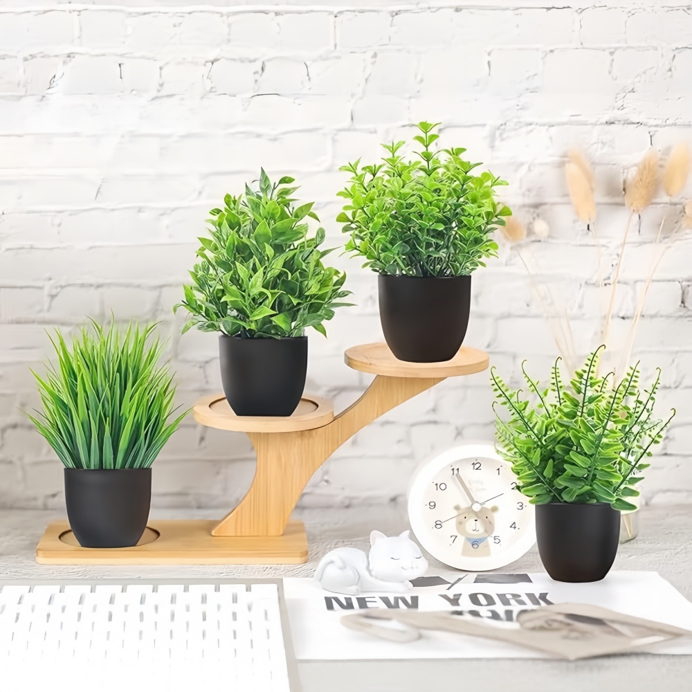 4pcs/set Mini Artificial Plant - Bonsai Garden Home review and price