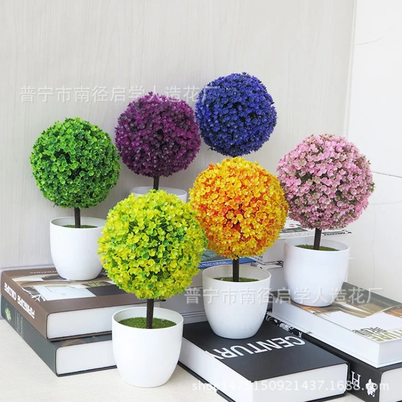 Artificial Small Tree Potted P - Bonsai Garden Home review and price