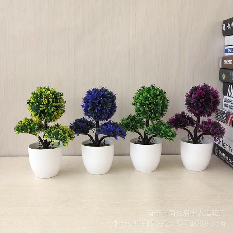 Artificial Small Tree Potted P - Bonsai Garden Home review and price