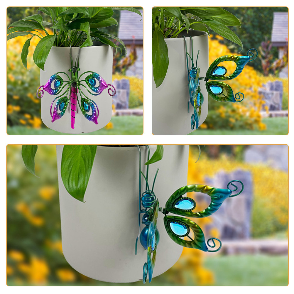 2Pcs Cute Butterfly Iron Plant - Bonsai Garden Decor review and price