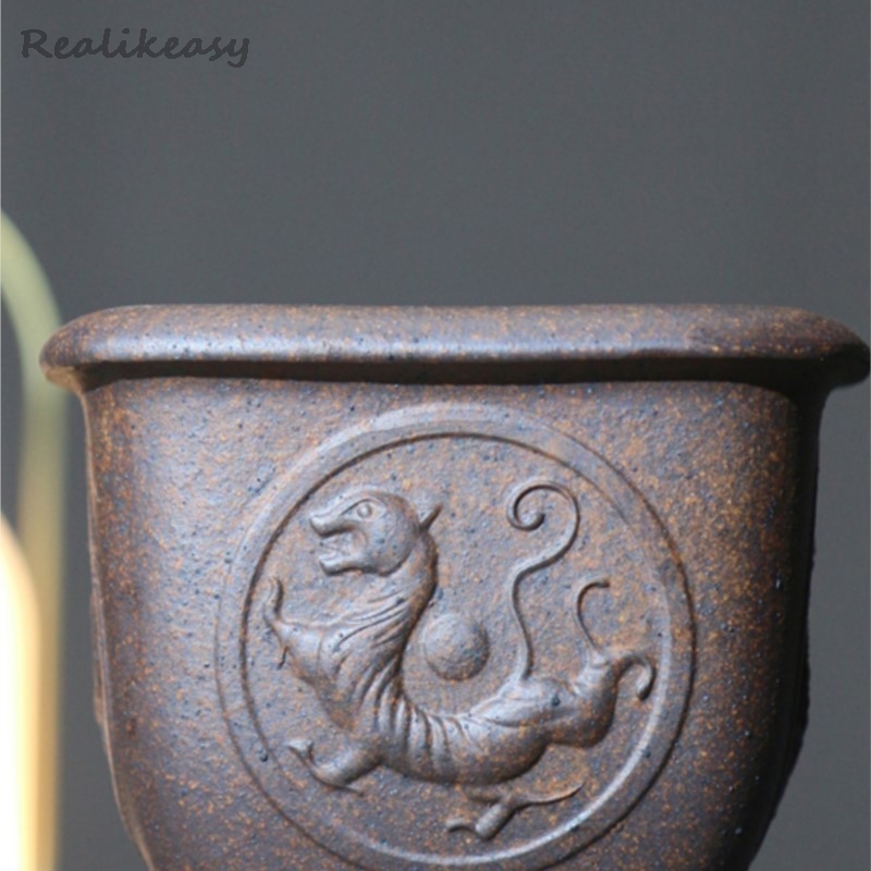 Purple Sand Flower Pot Hexagon - Japanese Garden Bonsai review and price